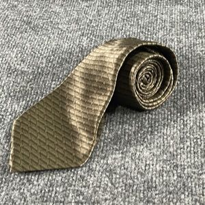 * Arrow Men’s Moss Green Geometric Pattern Silk Necktie